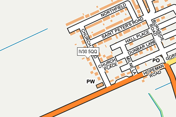IV30 5QQ map - OS OpenMap – Local (Ordnance Survey)