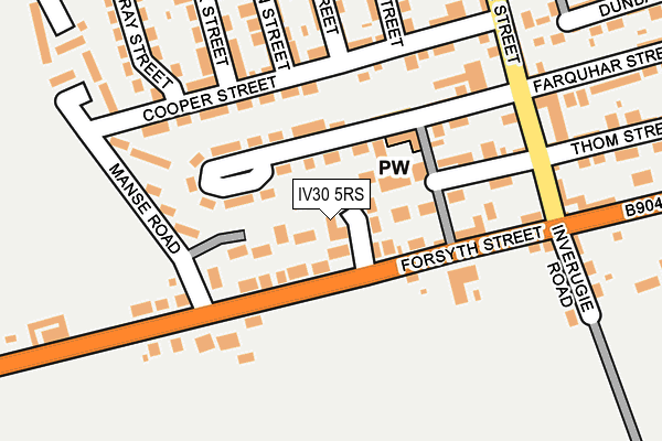 IV30 5RS map - OS OpenMap – Local (Ordnance Survey)