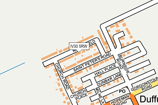 IV30 5RW map - OS OpenMap – Local (Ordnance Survey)