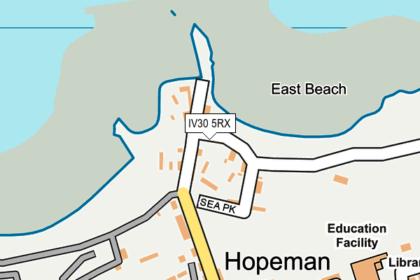 IV30 5RX map - OS OpenMap – Local (Ordnance Survey)