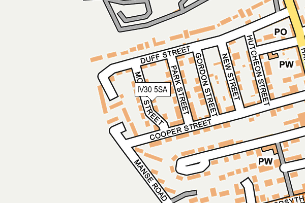 IV30 5SA map - OS OpenMap – Local (Ordnance Survey)