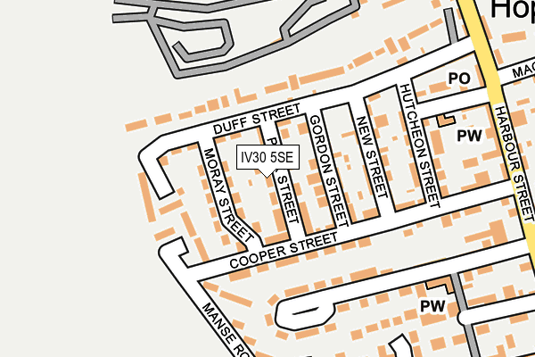 IV30 5SE map - OS OpenMap – Local (Ordnance Survey)