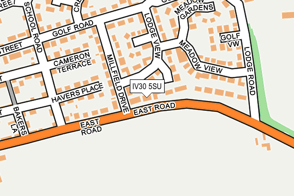 IV30 5SU map - OS OpenMap – Local (Ordnance Survey)