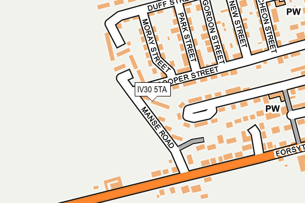 IV30 5TA map - OS OpenMap – Local (Ordnance Survey)