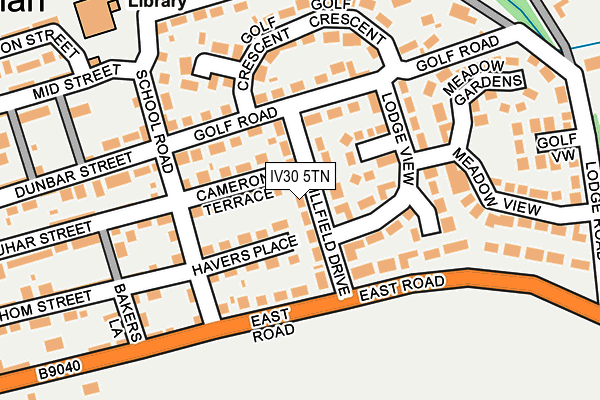 IV30 5TN map - OS OpenMap – Local (Ordnance Survey)