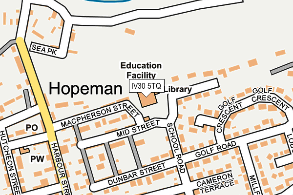 IV30 5TQ map - OS OpenMap – Local (Ordnance Survey)