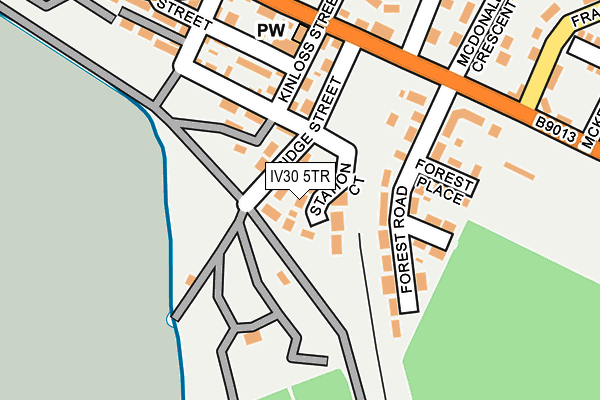 IV30 5TR map - OS OpenMap – Local (Ordnance Survey)