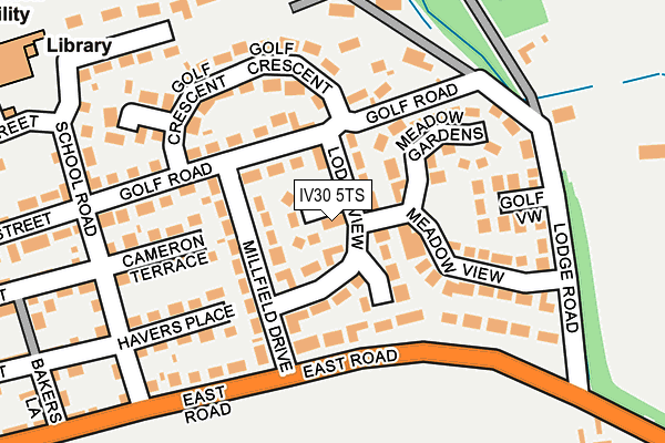 IV30 5TS map - OS OpenMap – Local (Ordnance Survey)