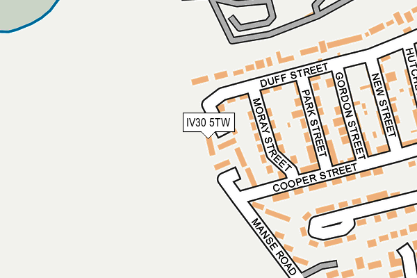 IV30 5TW map - OS OpenMap – Local (Ordnance Survey)