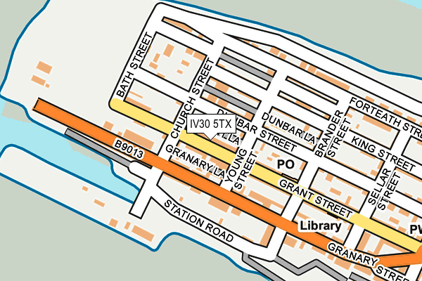 IV30 5TX map - OS OpenMap – Local (Ordnance Survey)