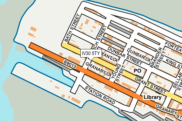 IV30 5TY map - OS OpenMap – Local (Ordnance Survey)