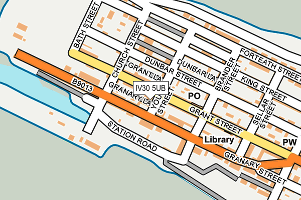IV30 5UB map - OS OpenMap – Local (Ordnance Survey)