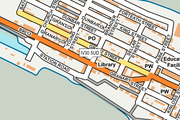 IV30 5UD map - OS OpenMap – Local (Ordnance Survey)