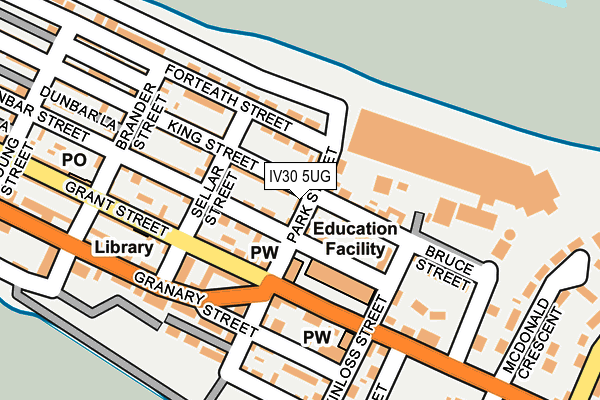 IV30 5UG map - OS OpenMap – Local (Ordnance Survey)