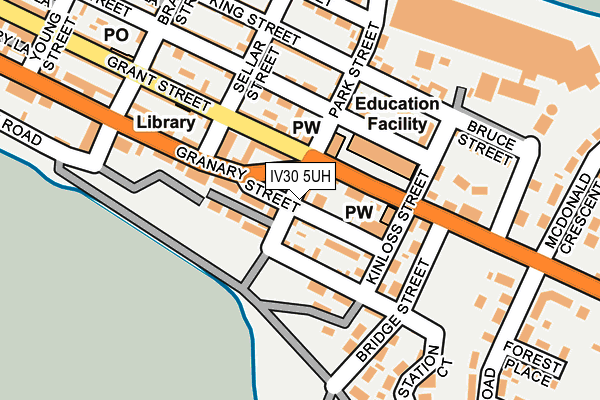 IV30 5UH map - OS OpenMap – Local (Ordnance Survey)