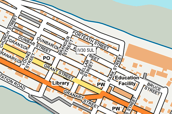 IV30 5UL map - OS OpenMap – Local (Ordnance Survey)