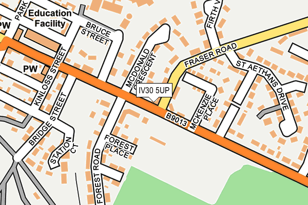 IV30 5UP map - OS OpenMap – Local (Ordnance Survey)