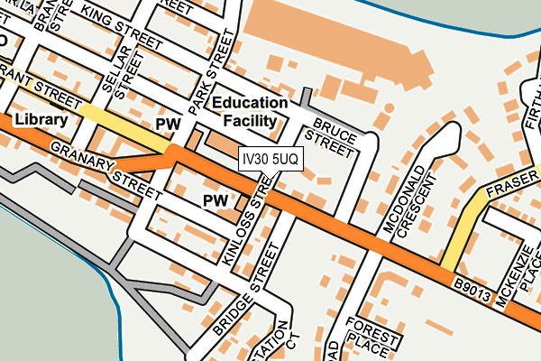 IV30 5UQ map - OS OpenMap – Local (Ordnance Survey)