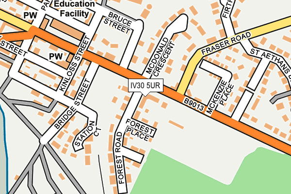 IV30 5UR map - OS OpenMap – Local (Ordnance Survey)