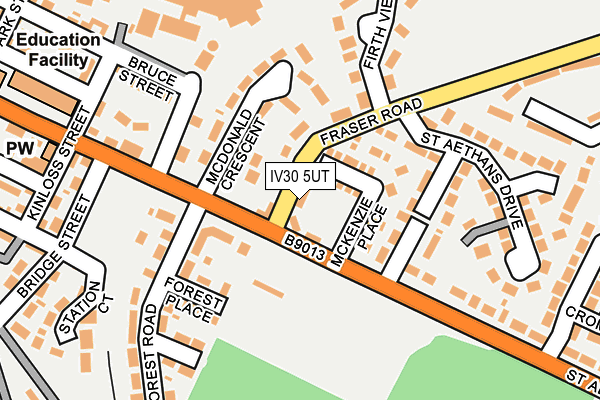 IV30 5UT map - OS OpenMap – Local (Ordnance Survey)