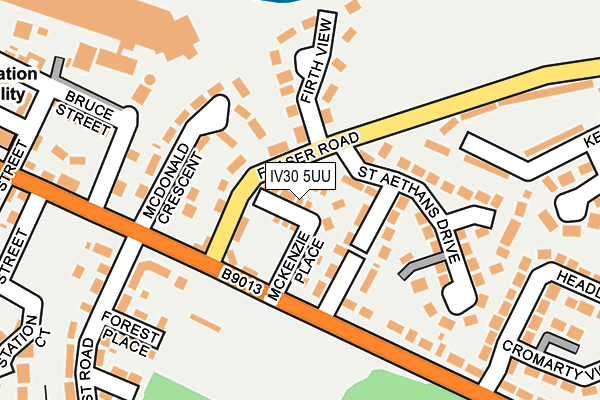 IV30 5UU map - OS OpenMap – Local (Ordnance Survey)
