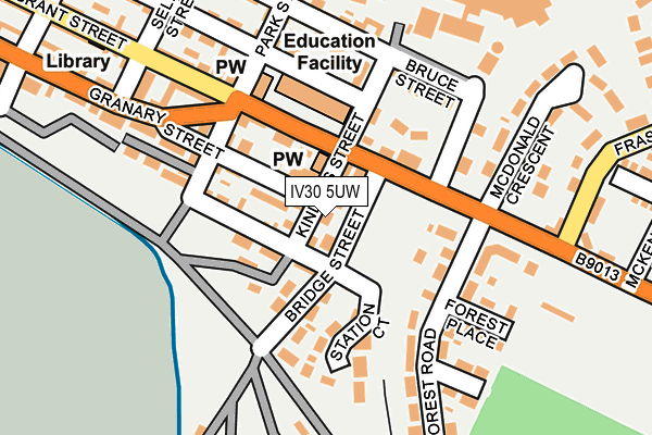IV30 5UW map - OS OpenMap – Local (Ordnance Survey)