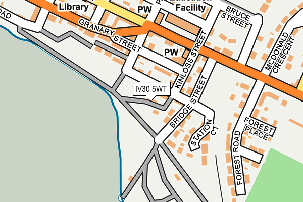 IV30 5WT map - OS OpenMap – Local (Ordnance Survey)