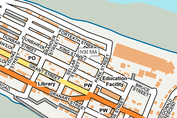 IV30 5XA map - OS OpenMap – Local (Ordnance Survey)