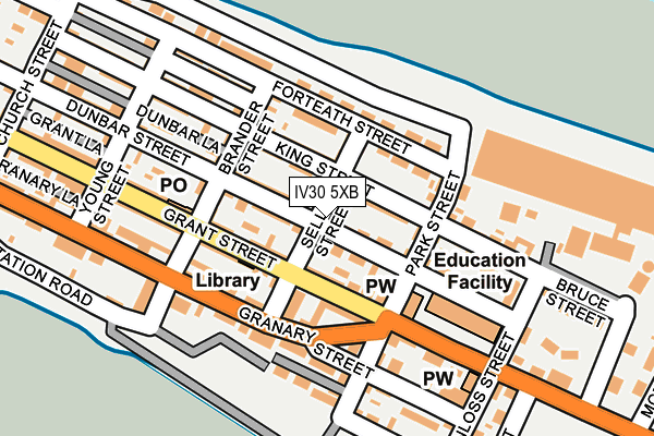 IV30 5XB map - OS OpenMap – Local (Ordnance Survey)