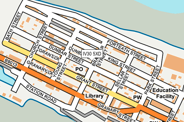 IV30 5XD map - OS OpenMap – Local (Ordnance Survey)