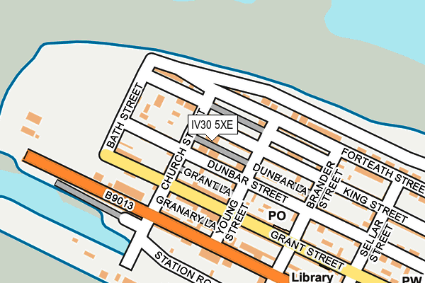 IV30 5XE map - OS OpenMap – Local (Ordnance Survey)