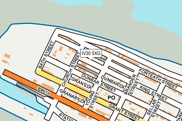 IV30 5XG map - OS OpenMap – Local (Ordnance Survey)