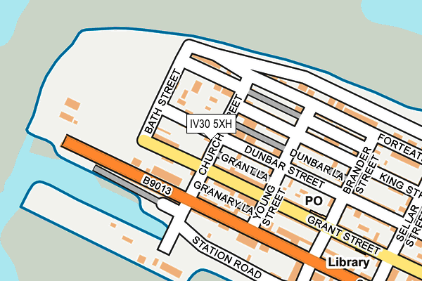 IV30 5XH map - OS OpenMap – Local (Ordnance Survey)
