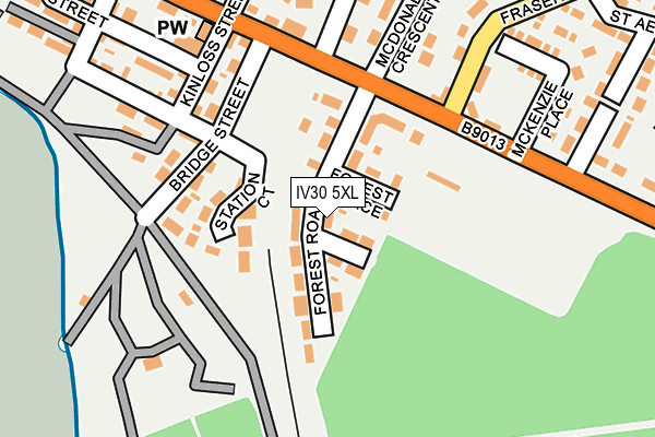IV30 5XL map - OS OpenMap – Local (Ordnance Survey)