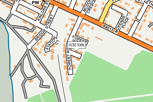 IV30 5XN map - OS OpenMap – Local (Ordnance Survey)
