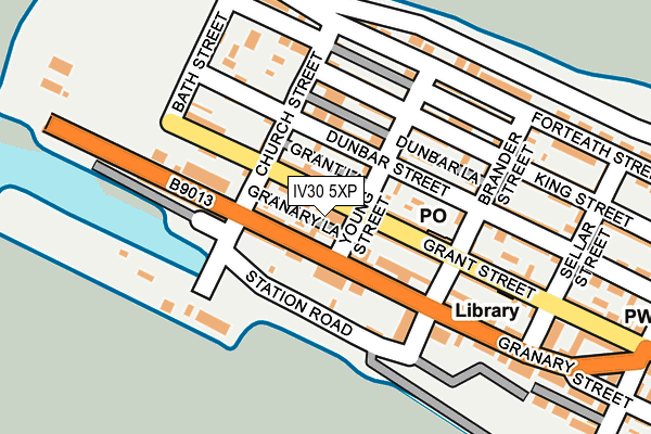 IV30 5XP map - OS OpenMap – Local (Ordnance Survey)