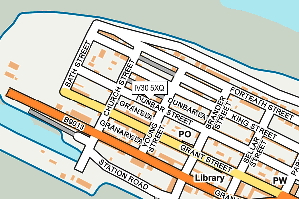 IV30 5XQ map - OS OpenMap – Local (Ordnance Survey)