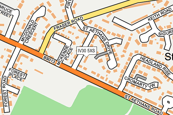 IV30 5XS map - OS OpenMap – Local (Ordnance Survey)