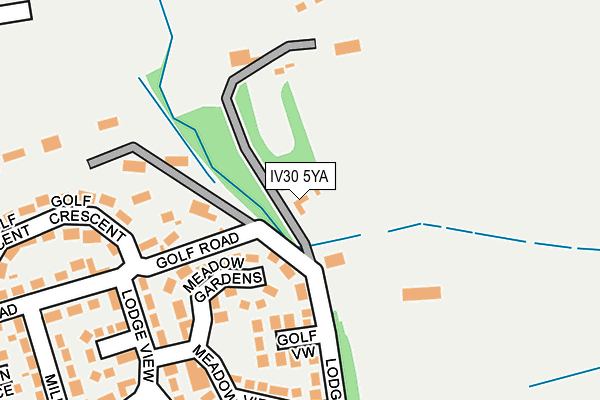 IV30 5YA map - OS OpenMap – Local (Ordnance Survey)