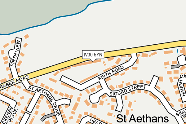 IV30 5YN map - OS OpenMap – Local (Ordnance Survey)