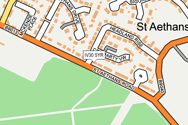 IV30 5YR map - OS OpenMap – Local (Ordnance Survey)