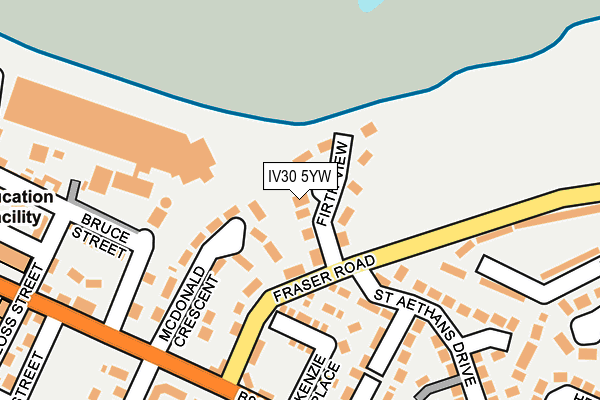 IV30 5YW map - OS OpenMap – Local (Ordnance Survey)
