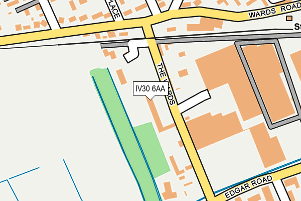 IV30 6AA map - OS OpenMap – Local (Ordnance Survey)