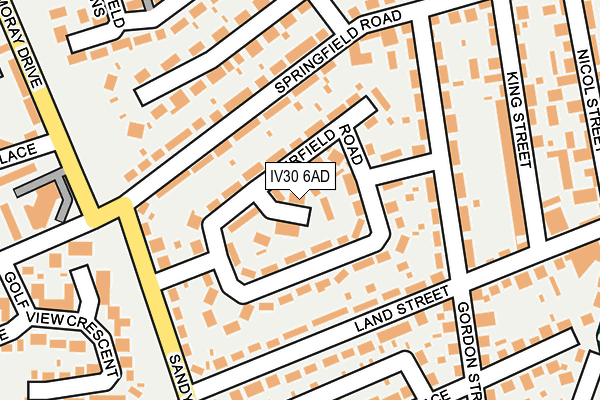 IV30 6AD map - OS OpenMap – Local (Ordnance Survey)
