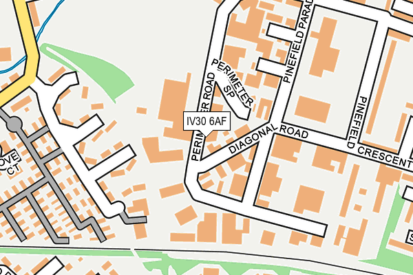 IV30 6AF map - OS OpenMap – Local (Ordnance Survey)