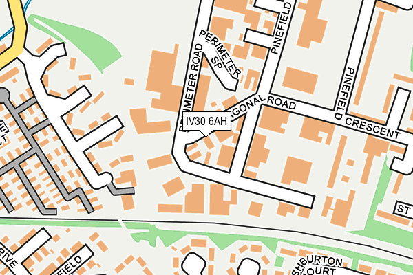 IV30 6AH map - OS OpenMap – Local (Ordnance Survey)