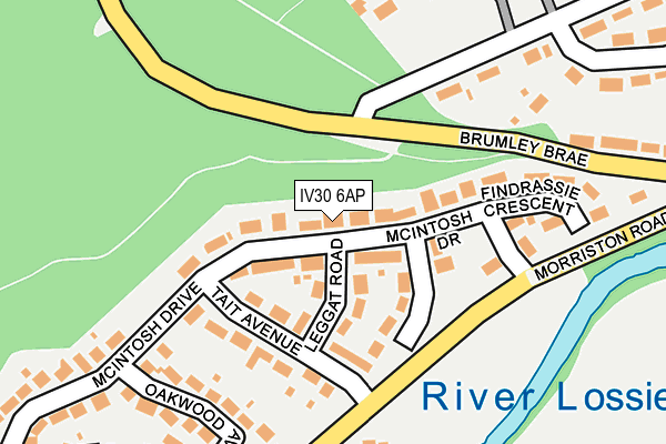 IV30 6AP map - OS OpenMap – Local (Ordnance Survey)