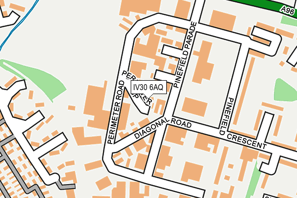IV30 6AQ map - OS OpenMap – Local (Ordnance Survey)