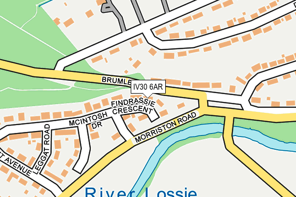 IV30 6AR map - OS OpenMap – Local (Ordnance Survey)