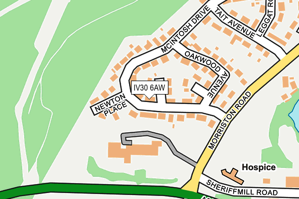 IV30 6AW map - OS OpenMap – Local (Ordnance Survey)